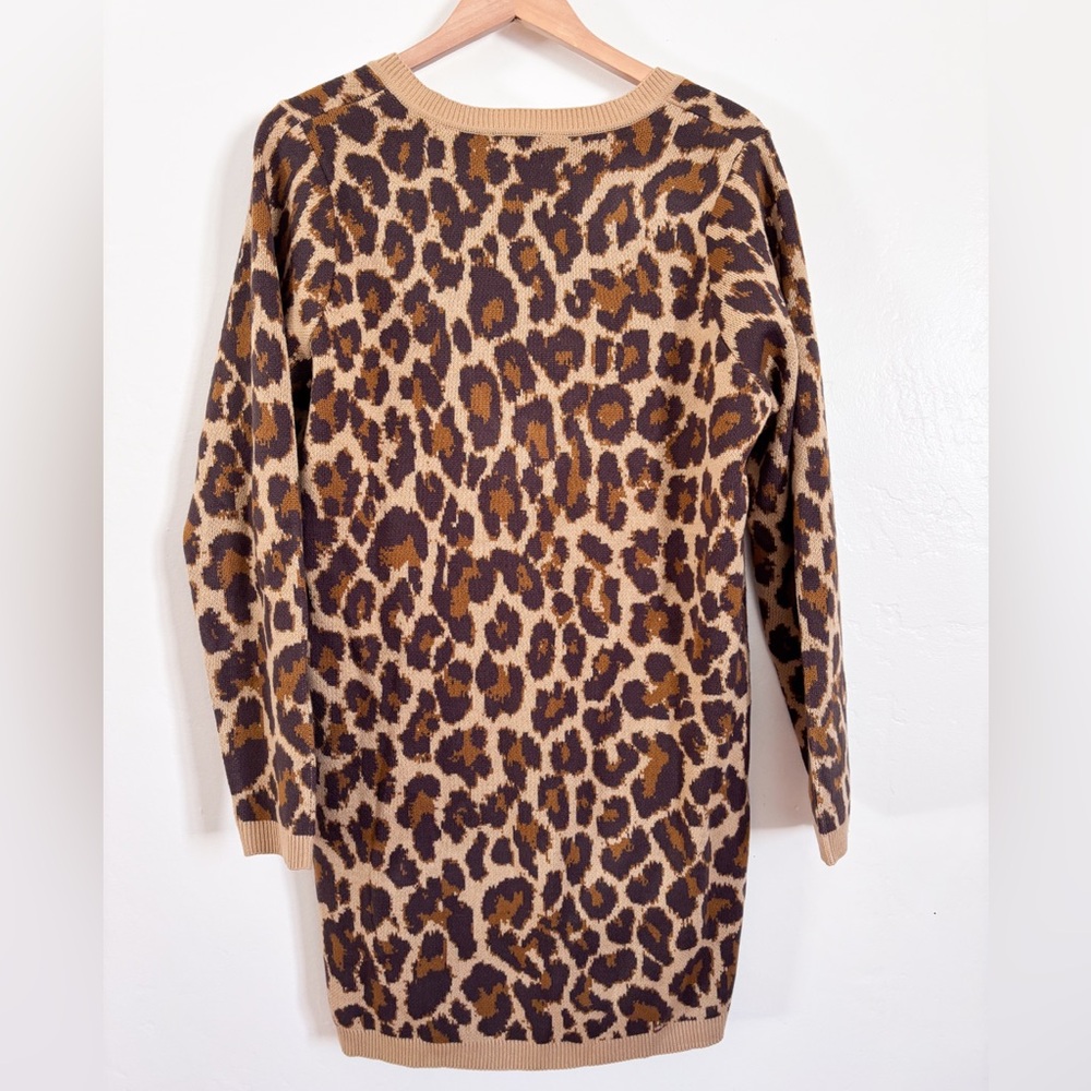 Show me your mumu Hartford sweater dress leopard size large - Picture 6 of 7